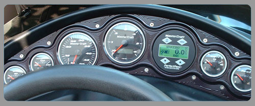 MasterCraft Dash with black faced graphics Display Gauge